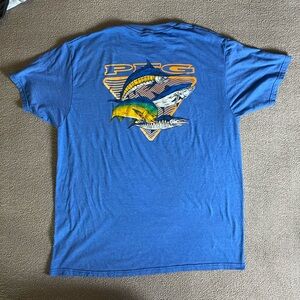 Columbia Men's Blue Fishing Tee